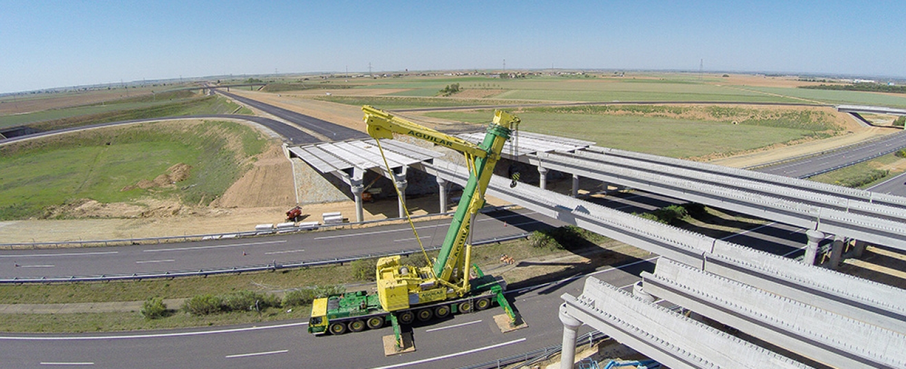 Seguimiento de obras con dron en autovía León - Valladolid