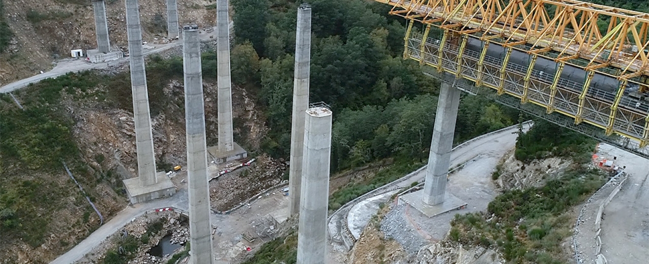 Seguimiento de obras con dron en tramo AVE Madrid - Galicia en Zamora (Padornelo - Lubián)