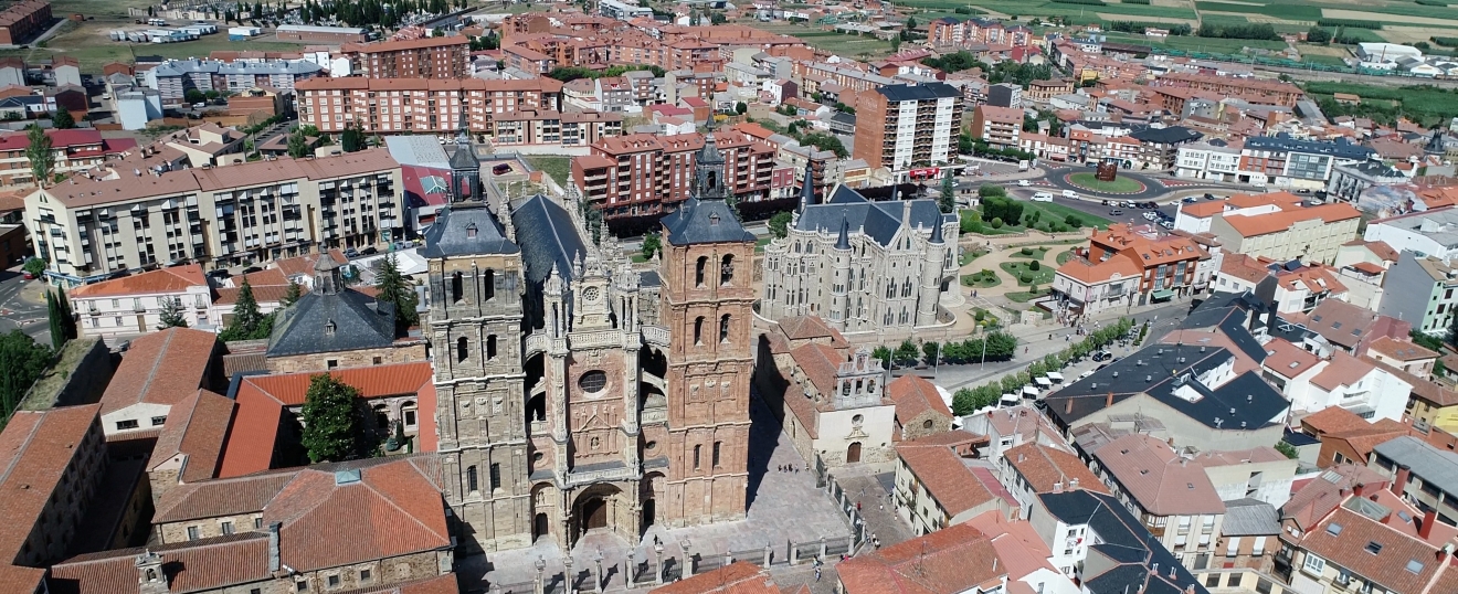 Boda con dron en Astorga y Finca Valdemora