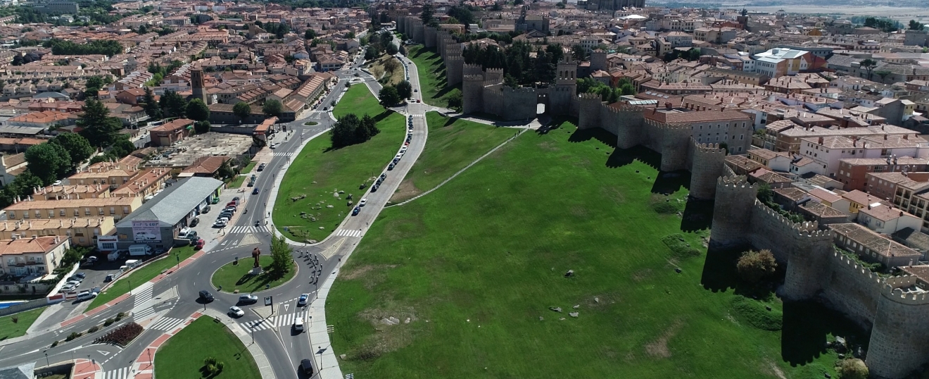 Drones en una prueba ciclista en Ávila